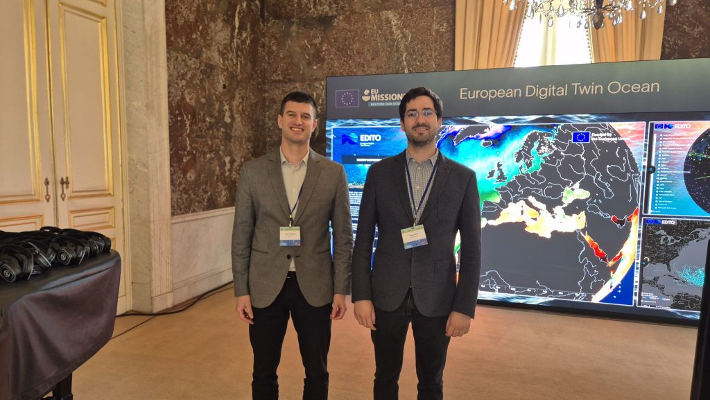 SeaCras CEO and CTO at the Digital Ocean Forum 2024, where the centerpiece was the European Digital Twin Ocean (EDITO)