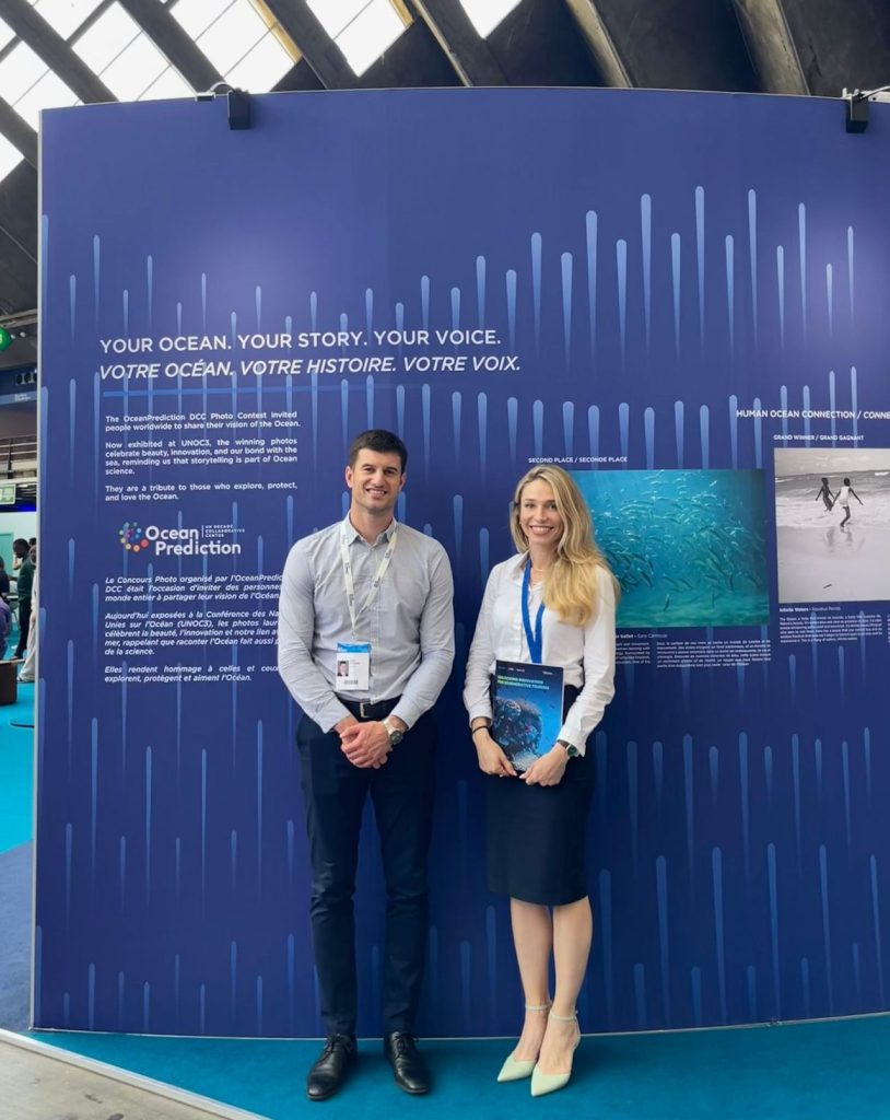 Our team at the ENGAGE area, part of the United Nations Ocean Conference 3