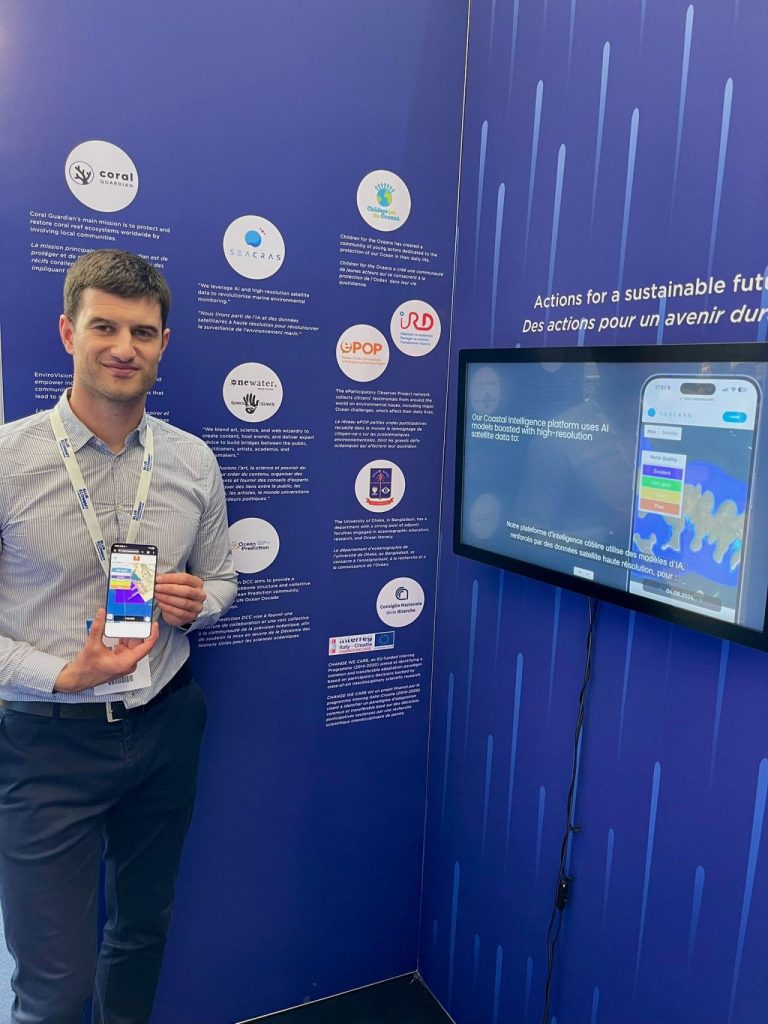 Our CEO at the ENGAGE area, part of the United Nations Ocean Conference 3