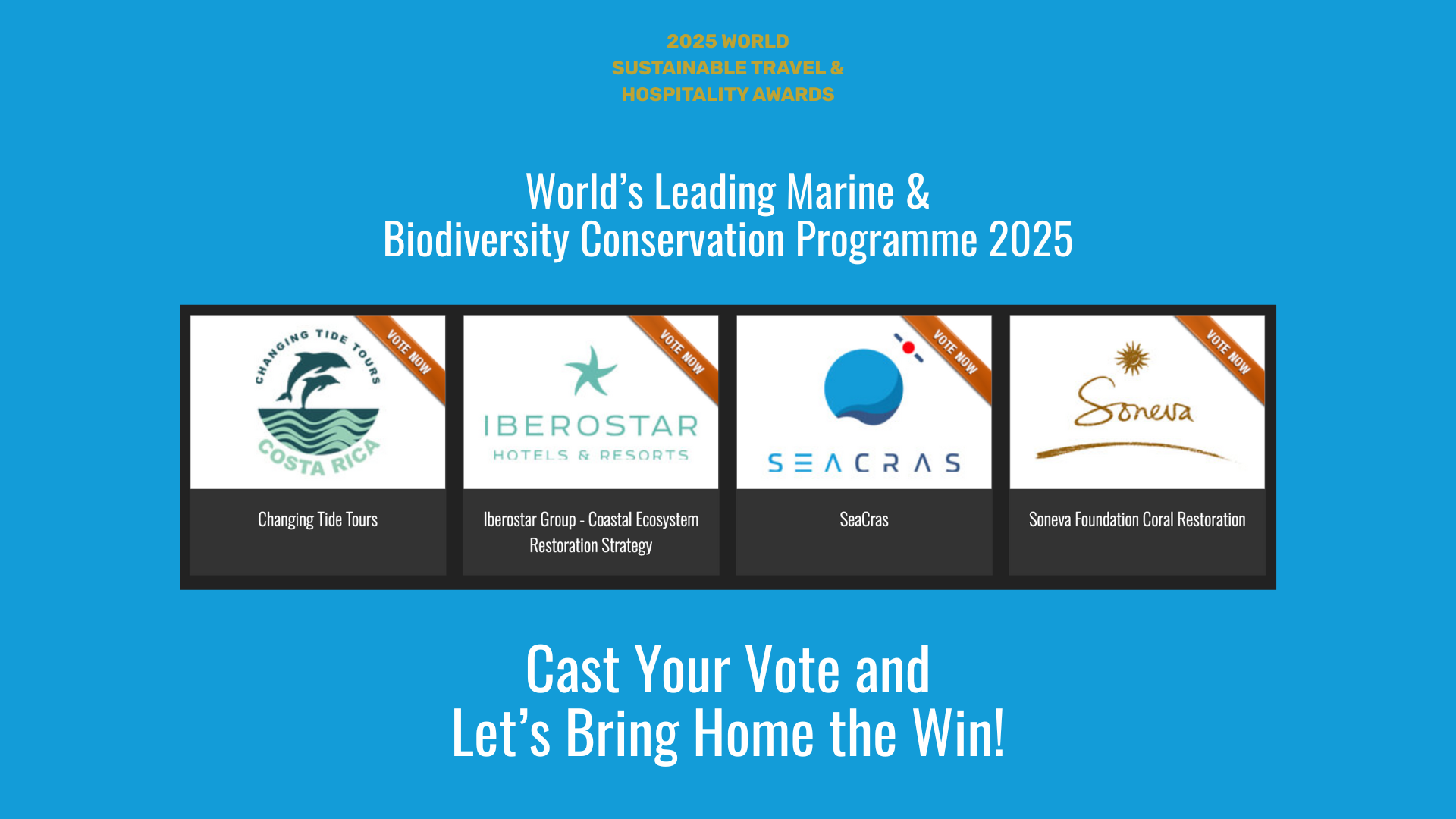 Image showing 2025 World Sustainable Travel & Hospitality Awards nominees.