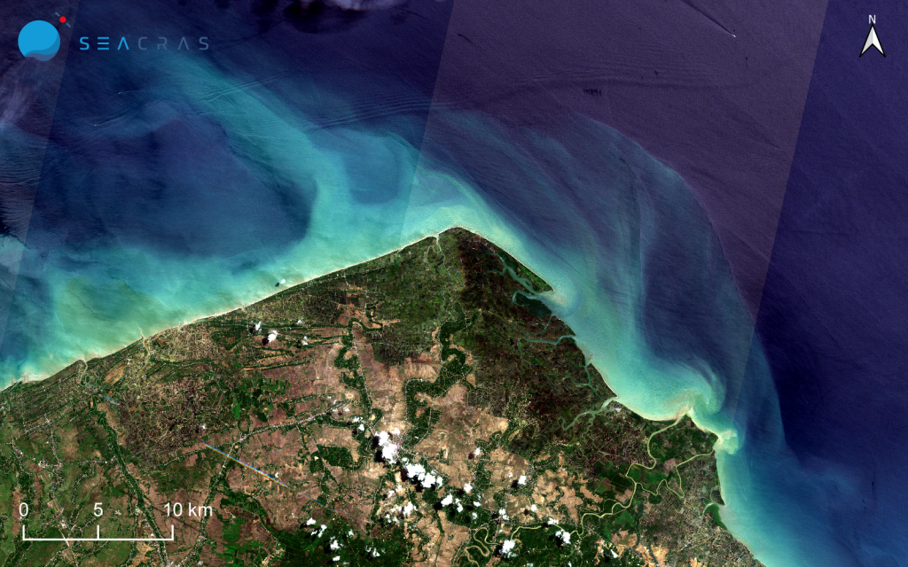Poplave u Indoneziji na otoku Sumatri - satelitski prikaz prije poplava i prolaska ciklona.