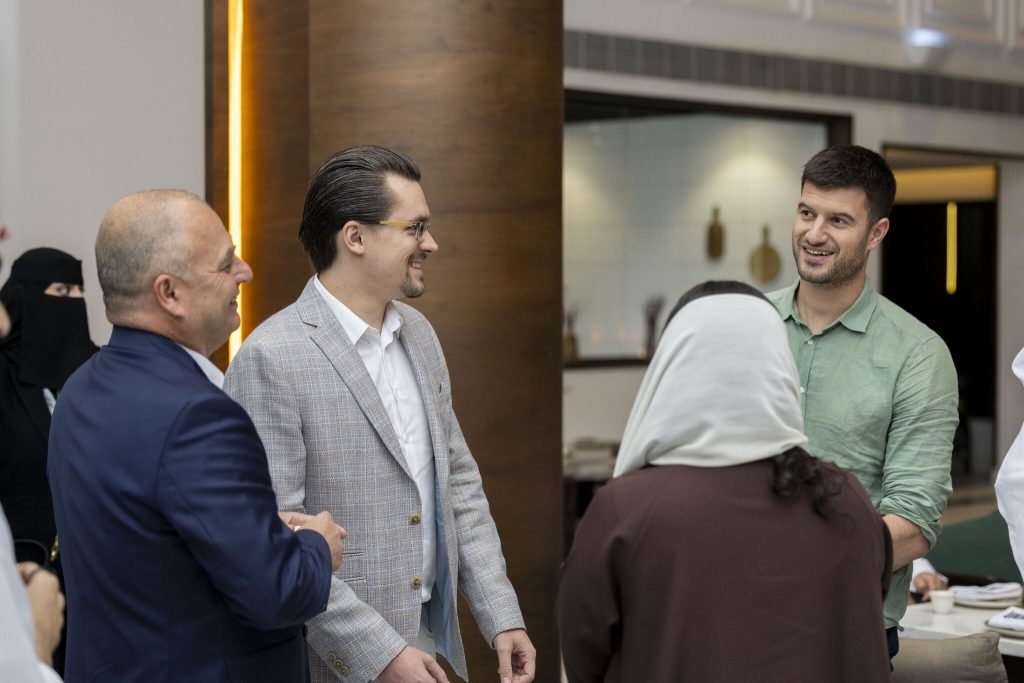 SeaCras CEO and other participants during Sedrah Accelerator Program 2026 event talking to each other.